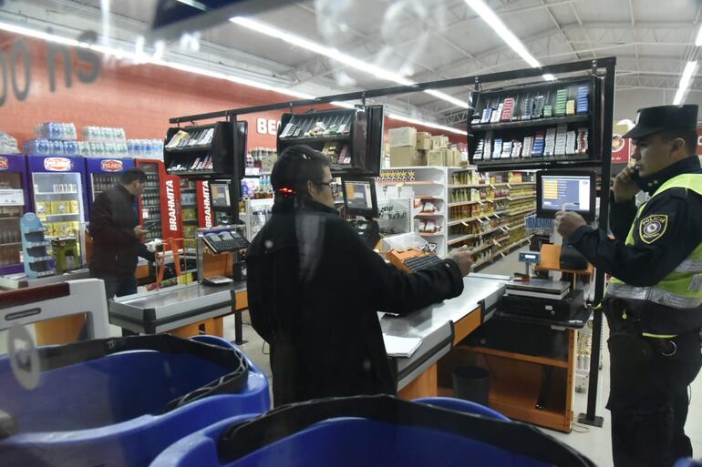 Caja registradora del local de Citimarket.