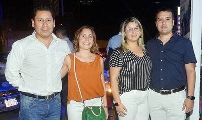 Genaro Zambrano, Tania Pereira, Yerutí Garcete y Víctor Martínez.