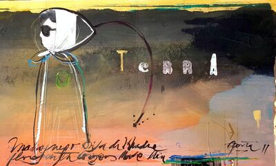 Una de las obras de Daniel Acosta que se exponen desde hoy.