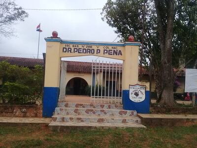 La escuela "Pedro P. Peña".