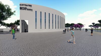 Proyecto Anfiteatro "Rafael Rojas Doria". Mañana darán la palada inicial.