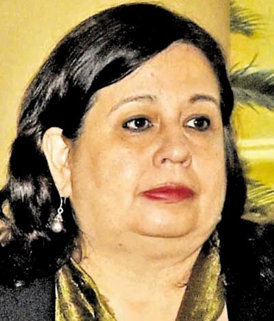 Esperanza Martínez, líder de bancada del Frente Guasu, que propone nuevos impuestos para la lucha contra el covid-19.