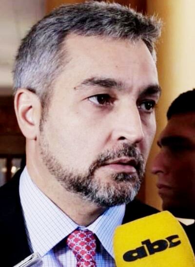 Mario Abdo Benítez, presidente de la República. Aseguró que el Gobierno seguirá tras los prófugos.