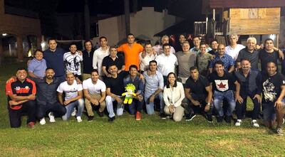 El grupo de Sudáfrica 2010, reunido luego de casi una década con su técnico, el “Tata” Martino.