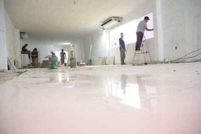 El pabellón ya está culminado. Entre hoy y mañana se realizan tareas de limpieza y montaje de equipos.