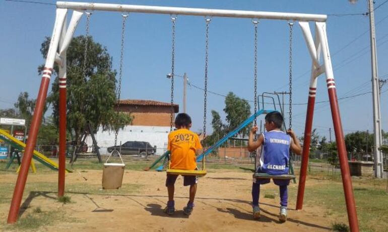 Los juegos para los ni&ntilde;os se encuentran en p&eacute;simas condiciones.&nbsp;