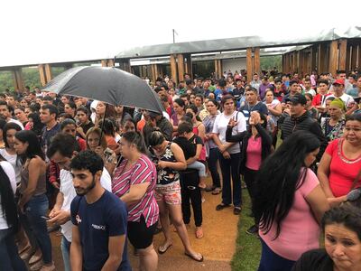 Una gran cantidad de personas asistió al sepelio del Brunito.