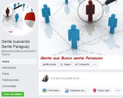 Existen muchas páginas con esta denominación, pero en cada una de ellas hay historias de personas que buscan a su familia.