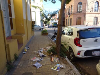 Basural sobre presidente Franco.