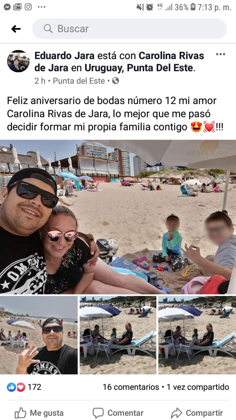 El Dr. Eduardo Jara jefe de la 3° Región Sanitaria de Cordillera durante sus vacaciones.