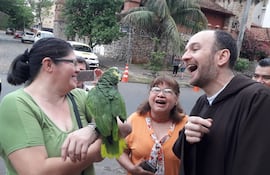 Bendición de mascotas, esta mañana.