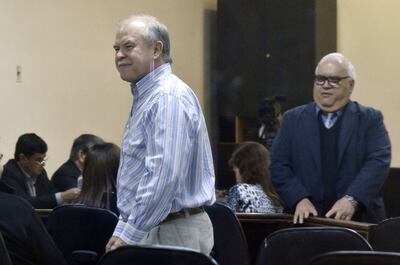 El exministro del Interior Walter Bower, acusado por tortura.