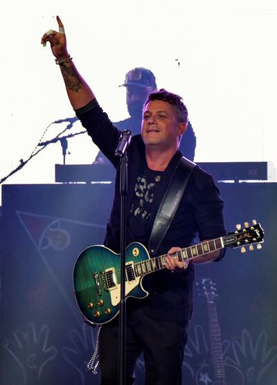 El cantante español Alejandro Sanz se presentó en concierto este sábado en el Hulu Theater del Madison Square Garden en Nueva York (EE.UU.).