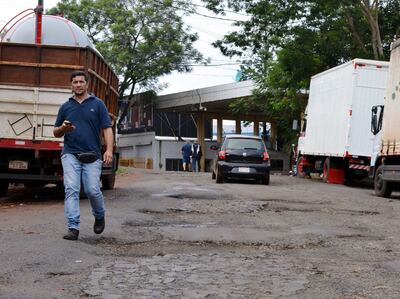 Predio del puerto de la ANNP en Ciudad del Este, donde la facturación mensual siempre fue de unos G. 3.000 millones.