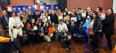 El departamento de tenis del Club Deportivo de Puerto Sajonia reunió en una cena a sus asociados en el pub de la entidad, con motivo del Día de la Amistad, con la presencia del presidente del club, Luis Rojas.