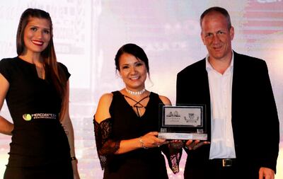 Inverfin recibió la placa que reconoce Goodweather como mejor “Marca de aires acondicionados”.