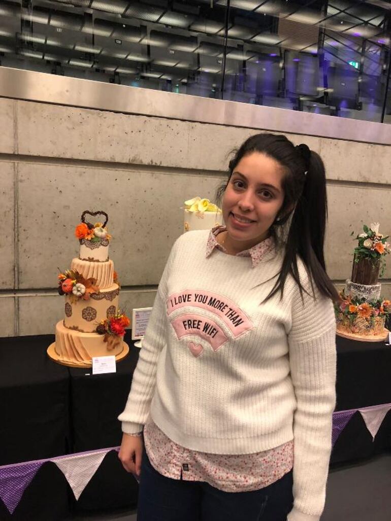 Paula Santacruz, paraguaya que también concursó en el certamen. 