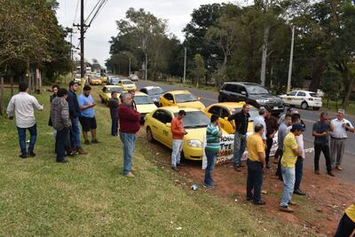 Los taxistas no causaron mayores incidentes en Caacupé.