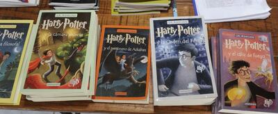 Ejemplares del libro "Harry Potter". La librería portuguesa Lello ha comprado una primera edición de “Harry Potter and the Philosopher's Stone”.
