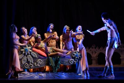 La historia entre Salomé y Juan El Bautista es representada en este ballet.