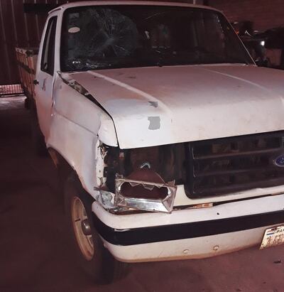 La camioneta fue encontrado en un depósito, en el mismo barrio donde ocurrió el accidente.