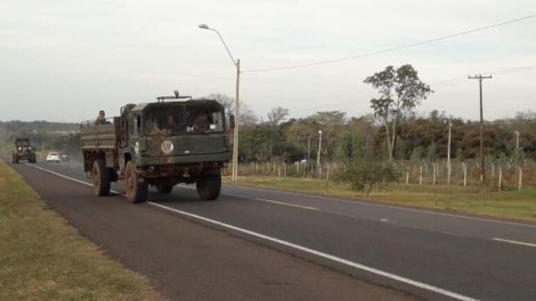 La FTC recorre el área donde ocurrió el enfrentamiento.
