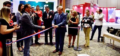 El ministro de la Vivienda, Dany Durand, participó de la inauguración de la Expo Vivienda, que se desarrolla en el salón Bicentenario del Paseo La Galería.