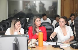 Lorena Ledesma, hoy en el juicio.
