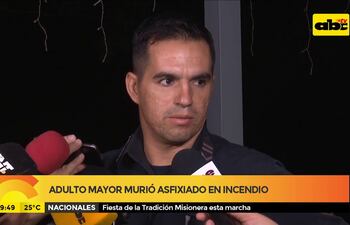 Adulto mayor murió asfixiado en incendio