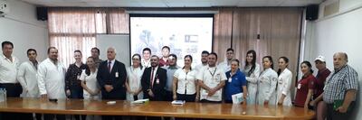 La reunión de socialización del protocolo de prevención del Coronavirus.