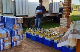 Entrega de kits en Yegros. (Imagen ilustrativa).