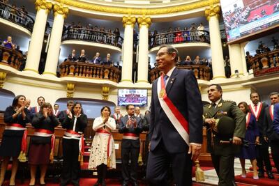 El presidente de Perú, Martín Vizcarra.