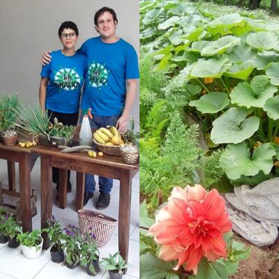 Evelyn Esmirt (29) y Gabriel Evers (25) son los creadores de un centro agroecológico en Lambaré, que ofrece productos orgánicos y talleres de capacitación.
