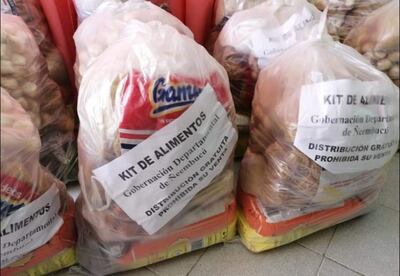 Segunda entrega de kits de alimentos en Ñeembucú.