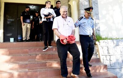 Ramón González Daher y su hijo Fernando González Karjallo están presos en la Agrupación Especializada de la Policía Nacional.