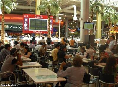 Patio de comidas del Shopping China.