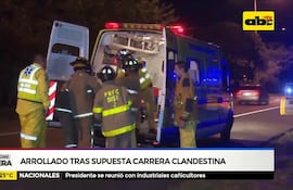 Arrollado tras supuesta carrera clandestina