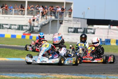 El paraguayo Alberto Benítez en plena competencia.