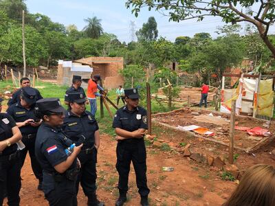 Desalojo ejecutado esta mañana.