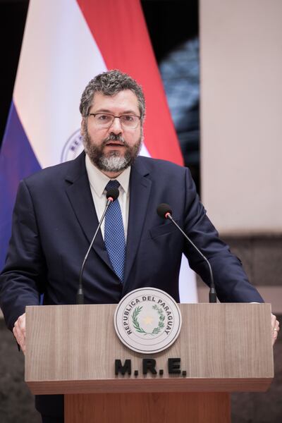El canciller brasileño Ernesto Araújo.