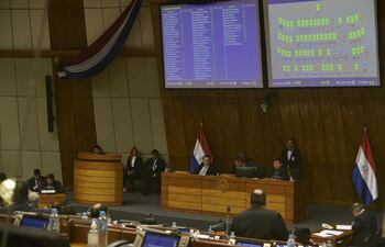 Sesión plenaria de la Cámara de Diputados.