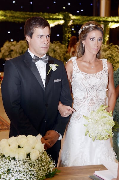 La ceremonia de bodas tuvo lugar en la iglesia Sagrados Corazones.