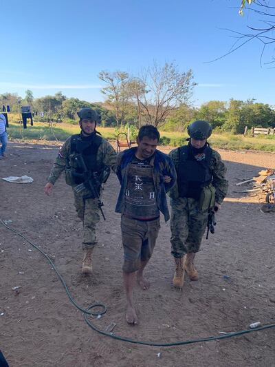 Fredy Ariel Irala Fernández, alias “Lico'i”, detenido.