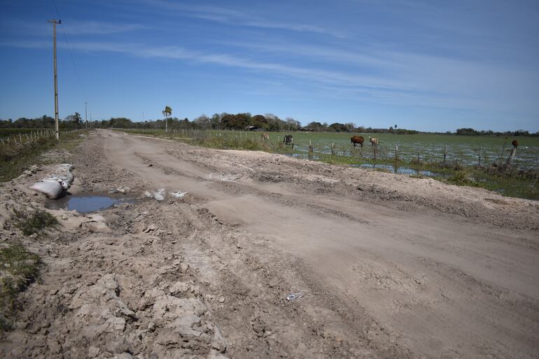 Estado actual de los caminos en San Juan Bautista del Ñeembucú.