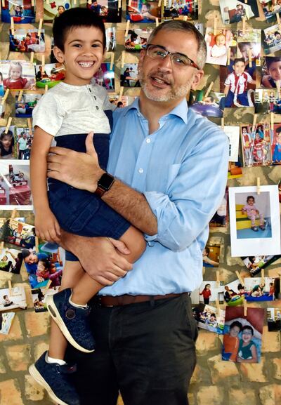 Andrés Silva Chávez y su hijo Renato.