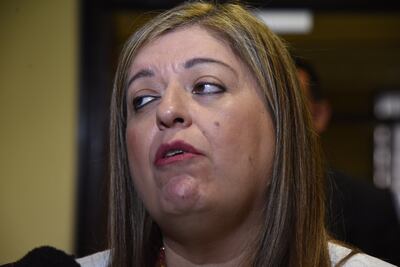 Sandra Quiñónez, fiscala general del Estado.