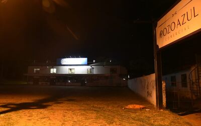 Comercio "Pozo Azul", que fue asaltado en la noche del sábado.