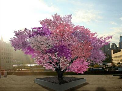 Una imagen renderizada del árbol de los 40 frutos.