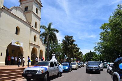 Con caravana estallido de petardo y rezo del Angelus se dio inicio al novenario en honor a la virgen Inmaculada Concepción de María.