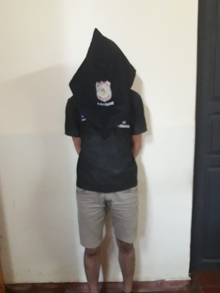 Ever Delfín Figueredo Benítez, el joven detenido por simular asalto para quedarse con el dinero de la empresa para la que trabajaba.